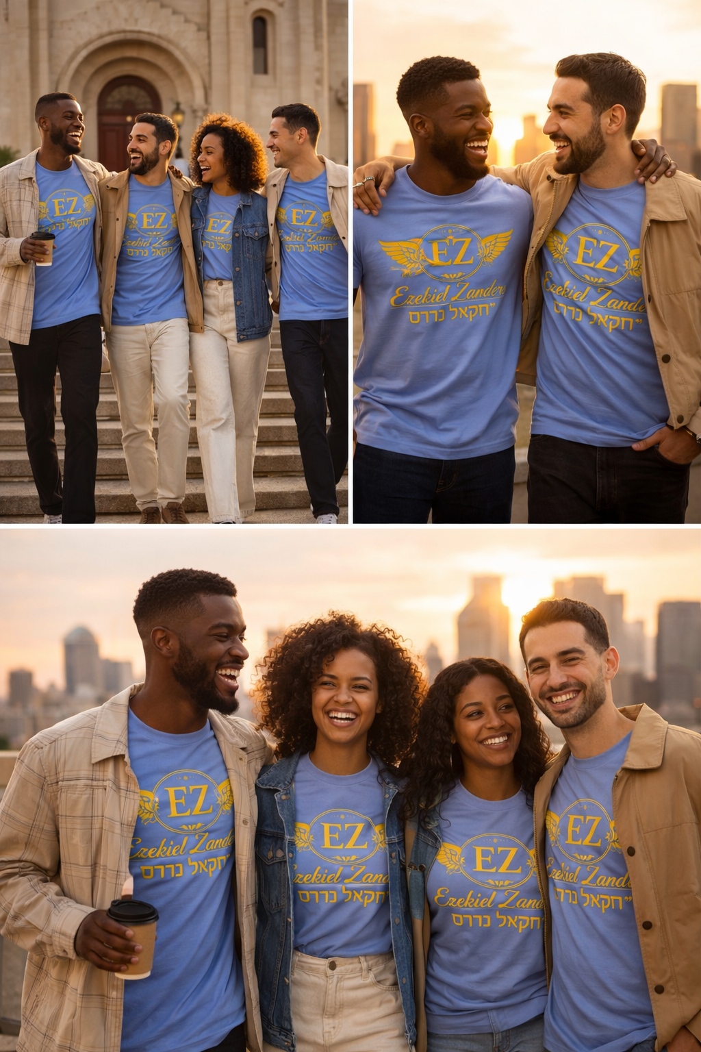 Light Blue EZ T-Shirt thumbnail 2