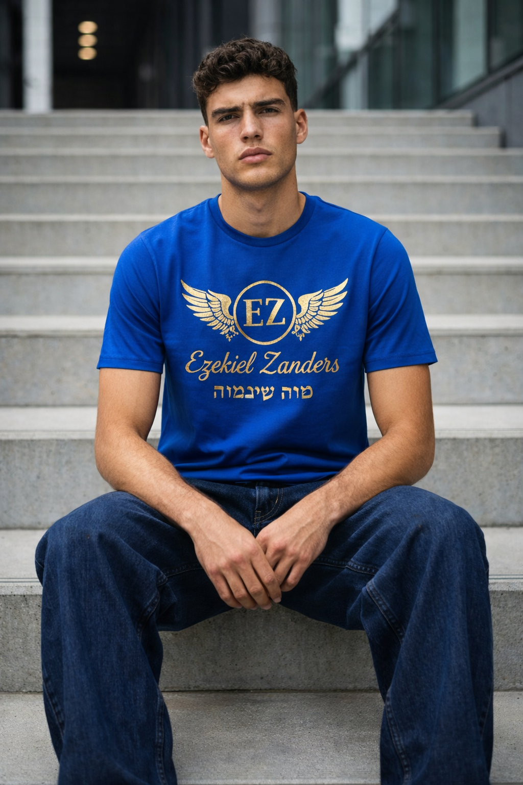 Royal Blue EZ T-Shirt - Image 1